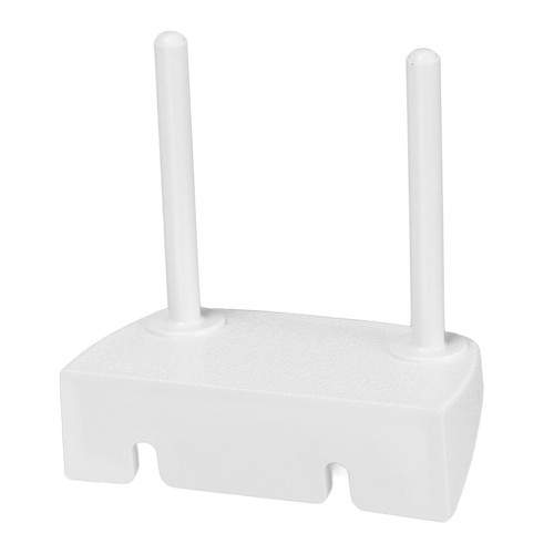 White embroidery spool pin - white,