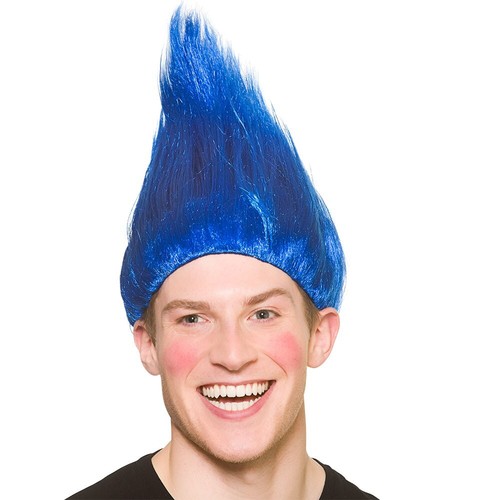 Blue troll wig trolls fancy - troll,