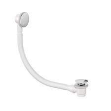 Bathroom Pop up Bath Tub Waste & Overflow Plug Chrome Standard Modern