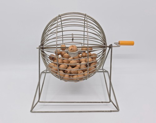 Vintage bingo cage complete - complete, 75
