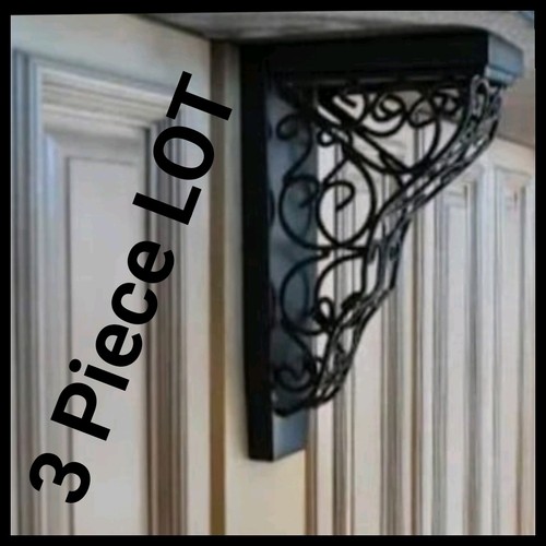 Corbel wrought iron black - wrought,