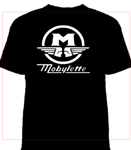 Mobylette motorcycle tshirt - ,