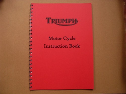 Triumph instruction book - triumph,