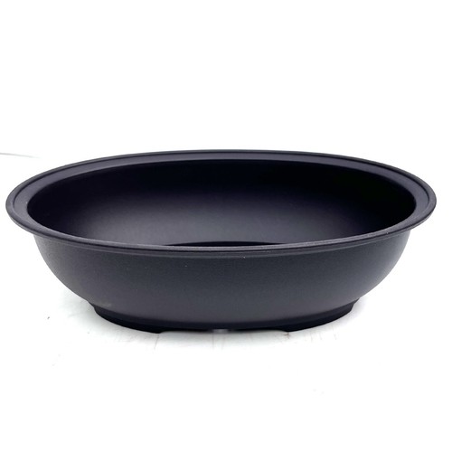Oval plastic pot for bonsai