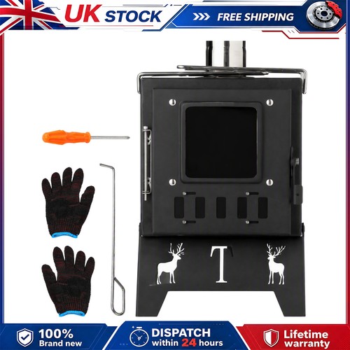 Wood burning stove chimney - burning, +chimney