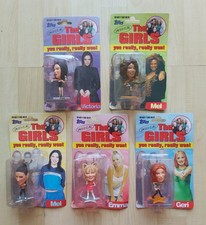 SPICE GIRLS - COMPLETE SET OF 5 x UNOFFICIAL TOPPS DOLLS / FIGURES - NEW SEALED