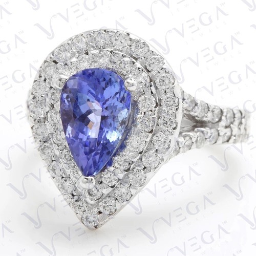 0ct pear natural - natural, tanzanite