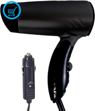 Portable Compact Foldable 12V in Car Hair Dryer for Travelling, Camping, Festiva