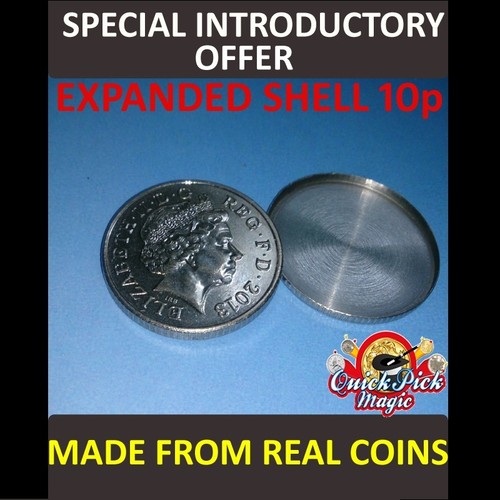 10p expanded shell coin made - /,