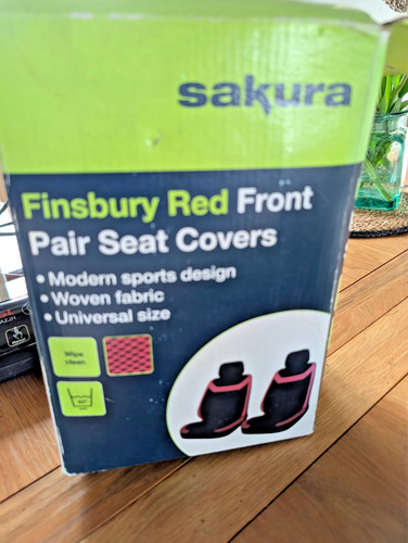 Finsbury red car seat covers - finsbury,