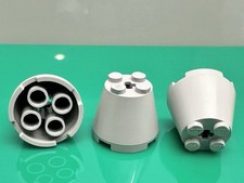 LEGO Cone 3x3x2 with Axle Hole 6233 From Tower Bridge Set 10214 - 3 Pieces