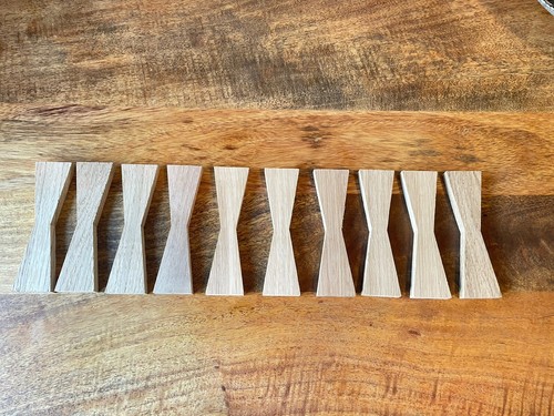 Oak bow tie inlay - bow, 10