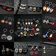 Acrylic Keychain Key Cap Batman Superman Keyring Charm Key Holder Iron Man