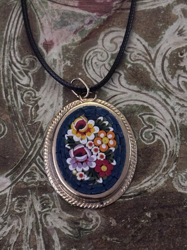 Vintage italian micro mosaic - italian,