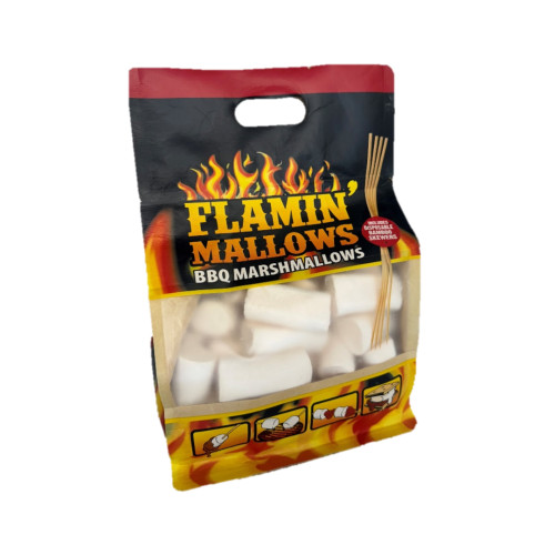 Rose flamin bbq mallows - rose,