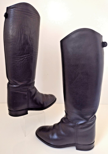 Regent black leather riding - black,