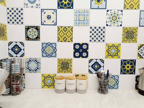 Tile stickers mosaic - stickers,