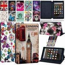 Leather Stand Cover Case For Amazon Kindle fire 7 5th/7th/9th generation Tablet