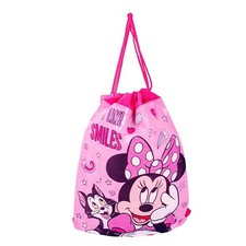 Minnie Mouse "I Like Smiles" Drawstring Bag PE Gym School Swimming Sport Disney
