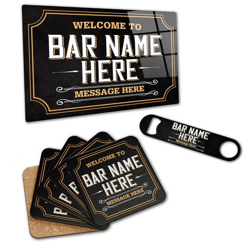 Personalised bar items for - items,