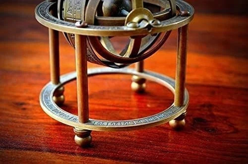 Nautical brass tabletop - 3",