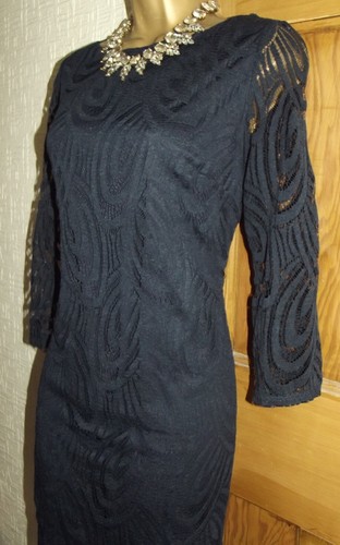 Wallis navy blue lace - blue,