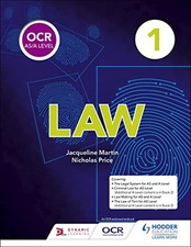 OCR AS/A Level Law Book 1 by Price, Nicholas Book The Cheap Fast Free Post