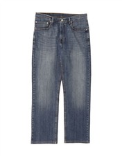 LEVI'S Mens 752 Straight Jeans W33 L30  Blue Cotton BJ01