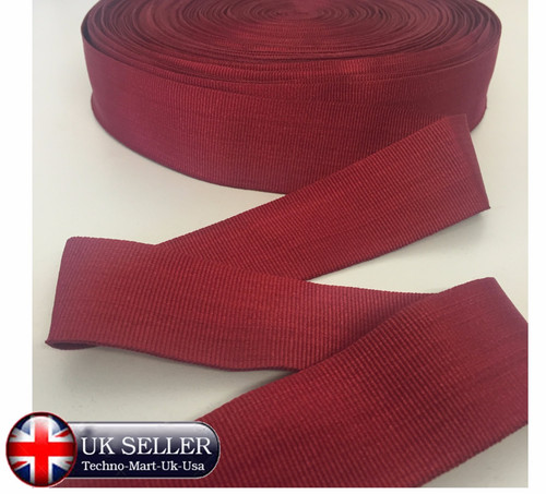 25mm dark red - 25mm, tape