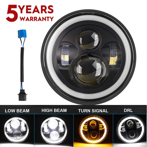 Motorbike led headlight black - motorbike,