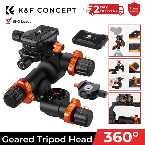 Concept 360 geared tripod - k&f,