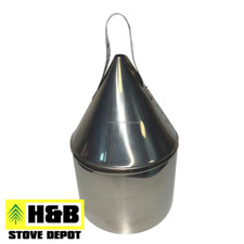Nose Cone Flexi Flue Liner Stainless Steel 5"   125mm