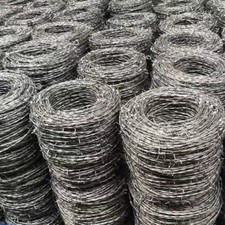 200m Galvanised Barbed Wire