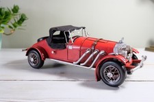 Tin Metal Model Vintage Red