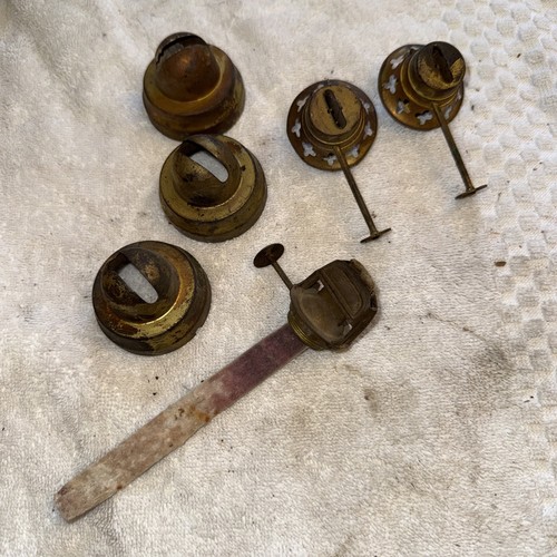 Vintage brass oil lamp - vintage, parts
