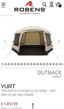 Robern Yurt Tent Canvas Only !!!