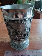 Vintage German Pewter Goblet -