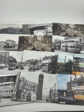 38 Vintage Tram & Trolleybus Postcards & Photos Glasgow Scotland Transport Lot