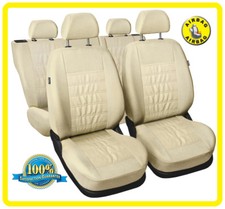 CAR SEAT COVERS full fit VOLKSWAGEN NEW BEETLE - Eco leather leatherette beige