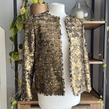 Zara Sequin Jacket M / UK 10 -