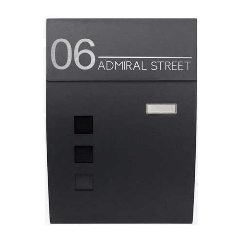 Large black letter - large, box