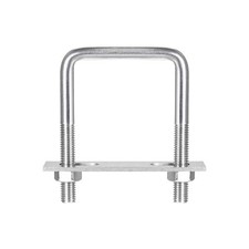 3 Sets M8 M10 Square U-Bolts 304 Stainless Steel with Nuts Plates Boat Trailer