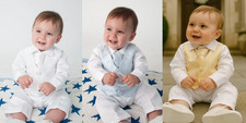  Baby Boys 4 Piece Christening