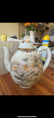 White bone china - white, teapot