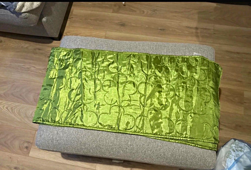 Green floral jacquard - green,