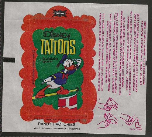 Dandy gum wrapper - dandy, wrapper-disney