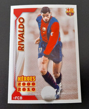 PANINI F.C BARCELONA 2010/2011 RIVALDO FOOTBALL STICKER RARE & MINT