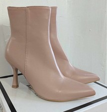 BNIB Sergio Todzi Pink Ankle Boots Kitten Heel Zip Size 3 4 6 7 8 LEFT
