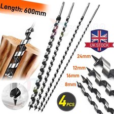 4Pcs Extra Long Wood Auger Bit