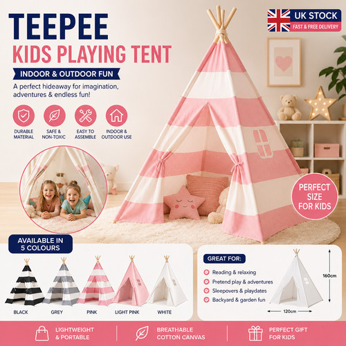 Large canvas teepee tent - large, for